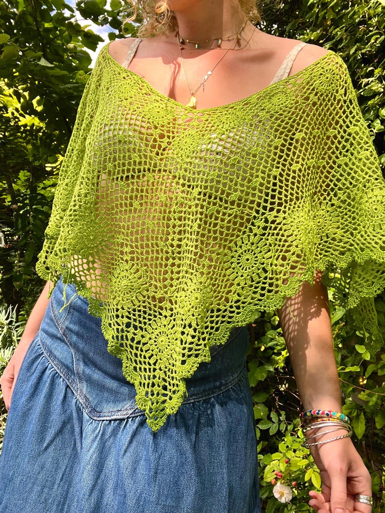 Clover poncho crochet pattern *DIGITAL PDF*