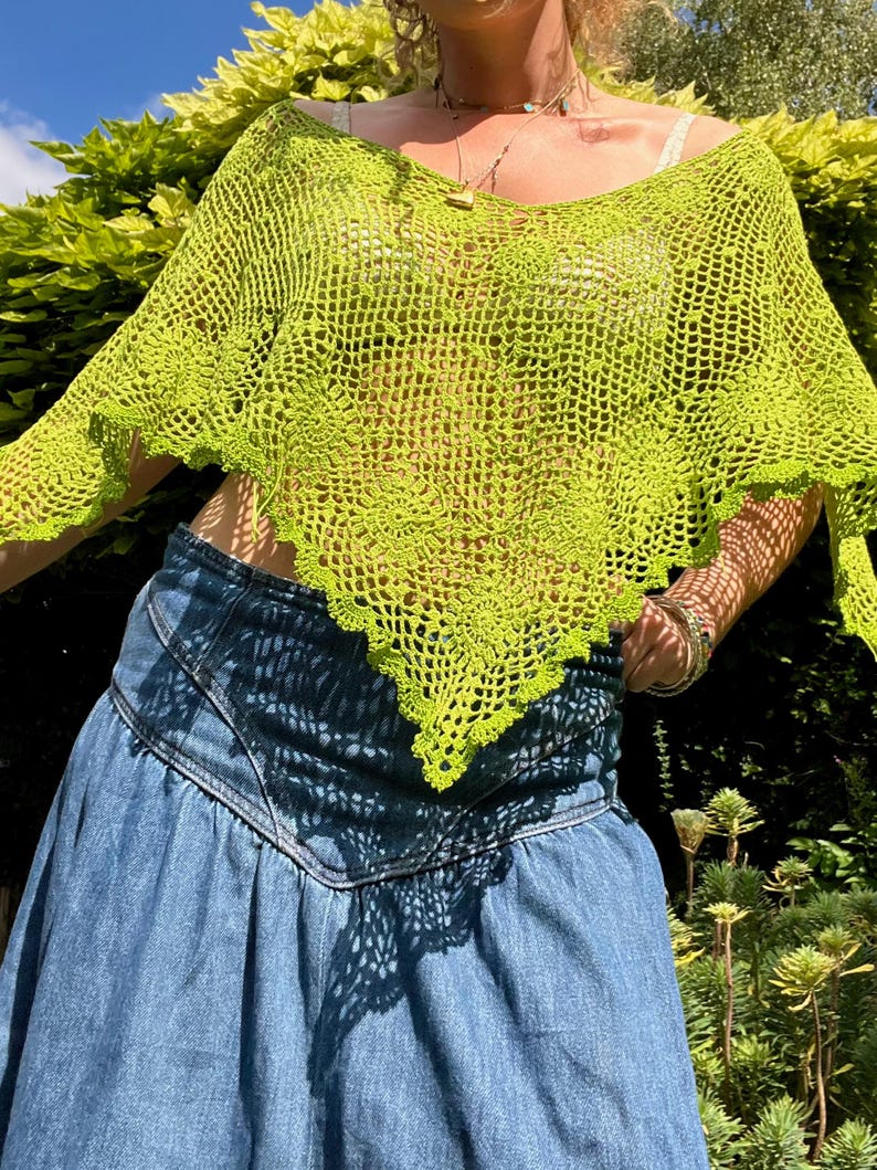 Clover poncho crochet pattern *DIGITAL PDF*