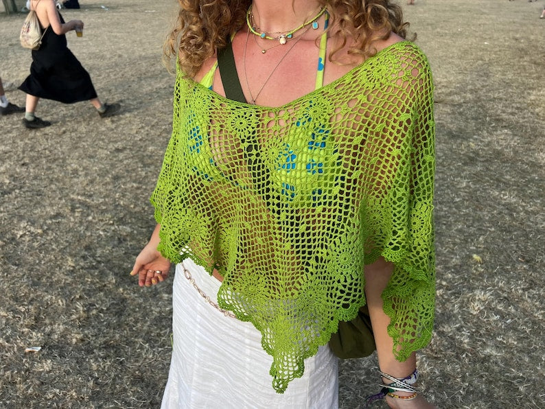 Clover poncho crochet pattern *DIGITAL PDF*